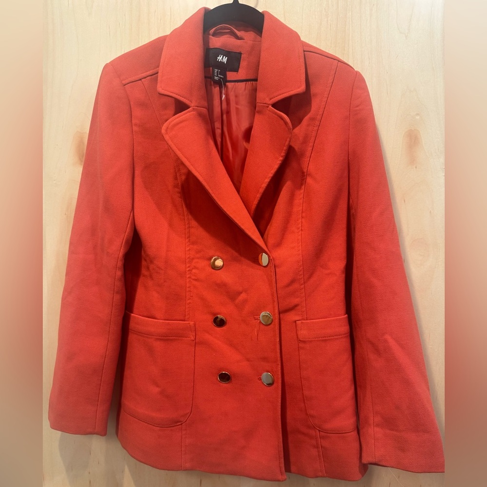 H&M Women's Vibrant Red Blazer